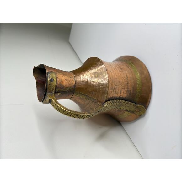 Antique Turkish Hammered Copper Brass Water Container, 19th Century - Picture 4 of 10